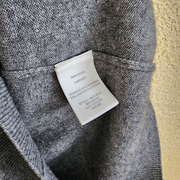 Equipment 'Shane' Embellished $359 Sweater in HEATHER GRAY XS wool Cashmere EUC - Picture 8 of 12